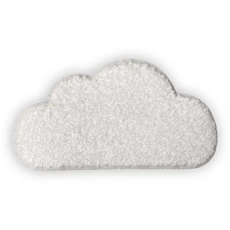 Loop-Patch in Form einer Wolke in weiß
