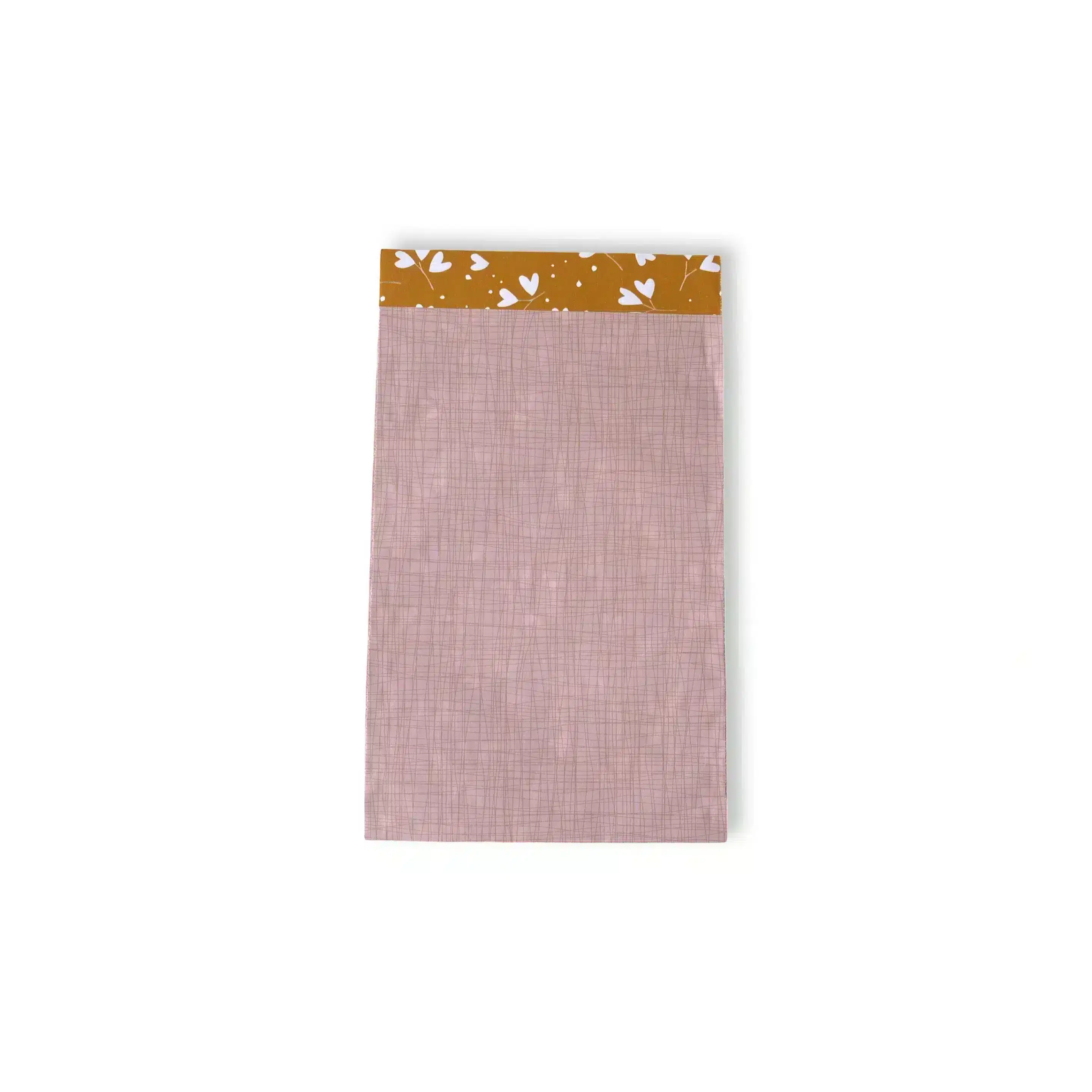 Papiertüte Rosa Scribble/ Gelb 12x19mm