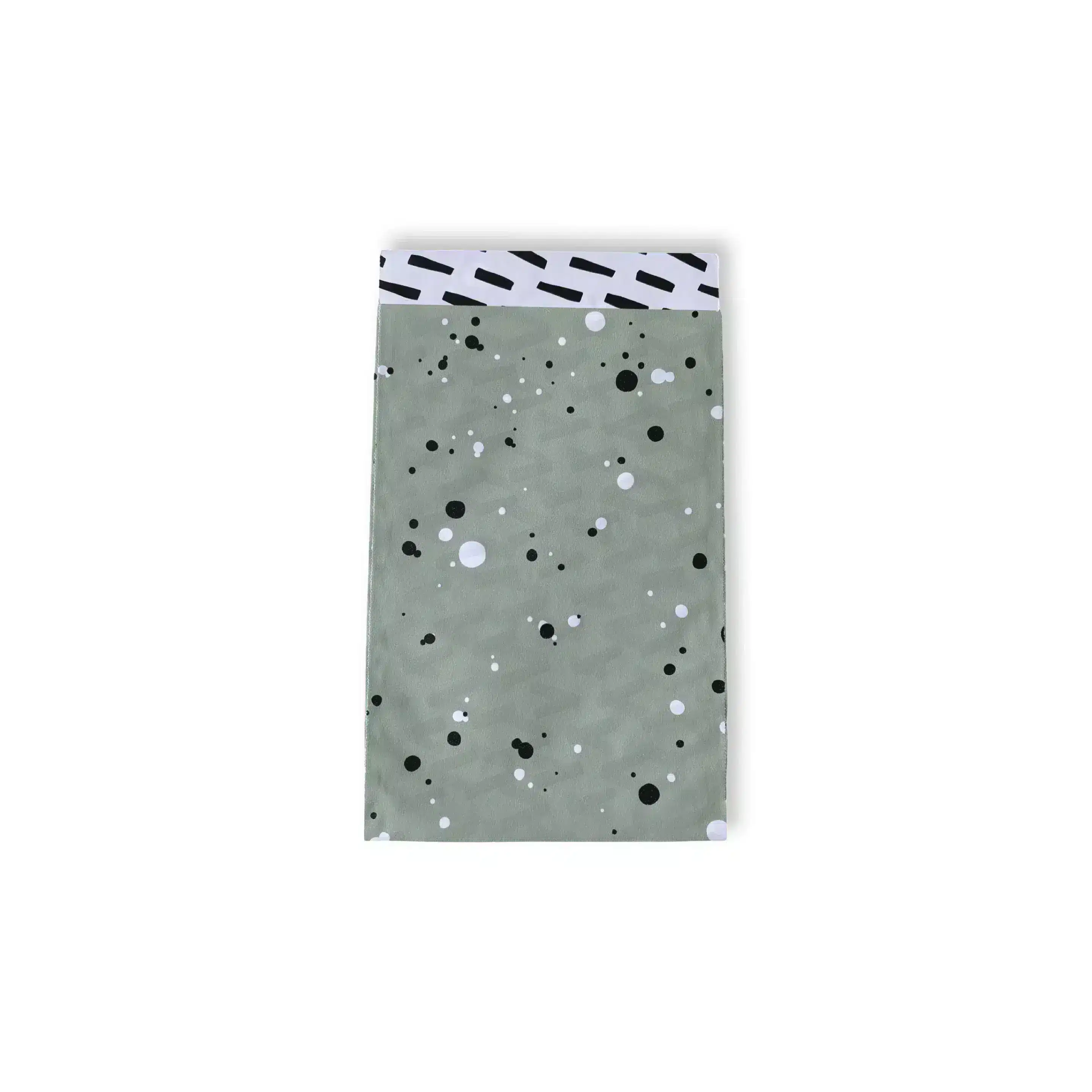 Papiertüte Grün Splash/ Weiss 12x19mm