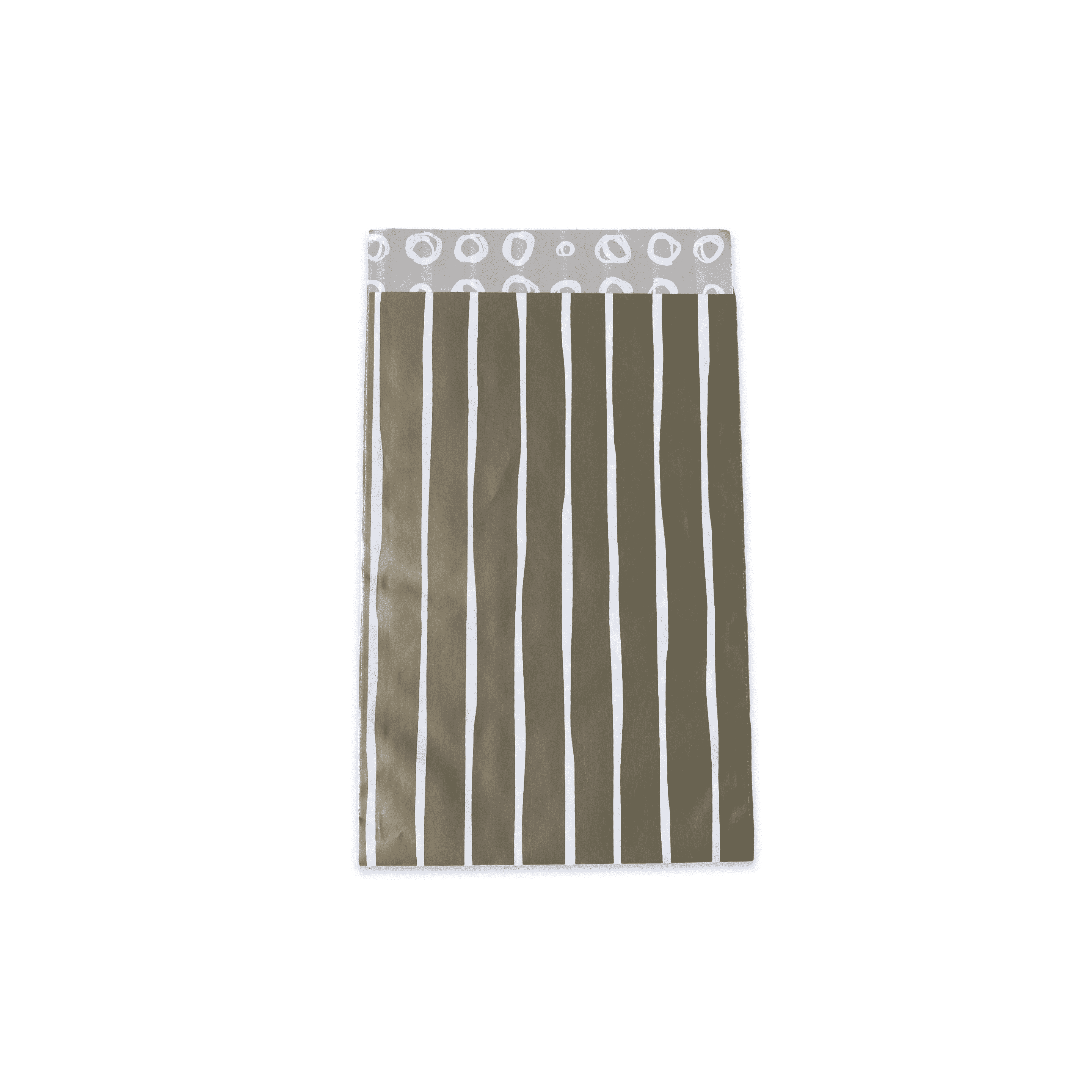 Papiertüte Gold Metallic Stripes 12x19mm