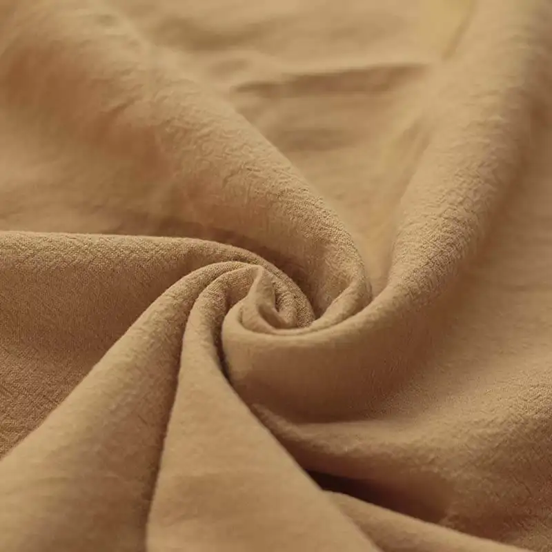 vorgewaschener Baumwollstoff Kamel perfekt um Kinderkleidung zu nähen