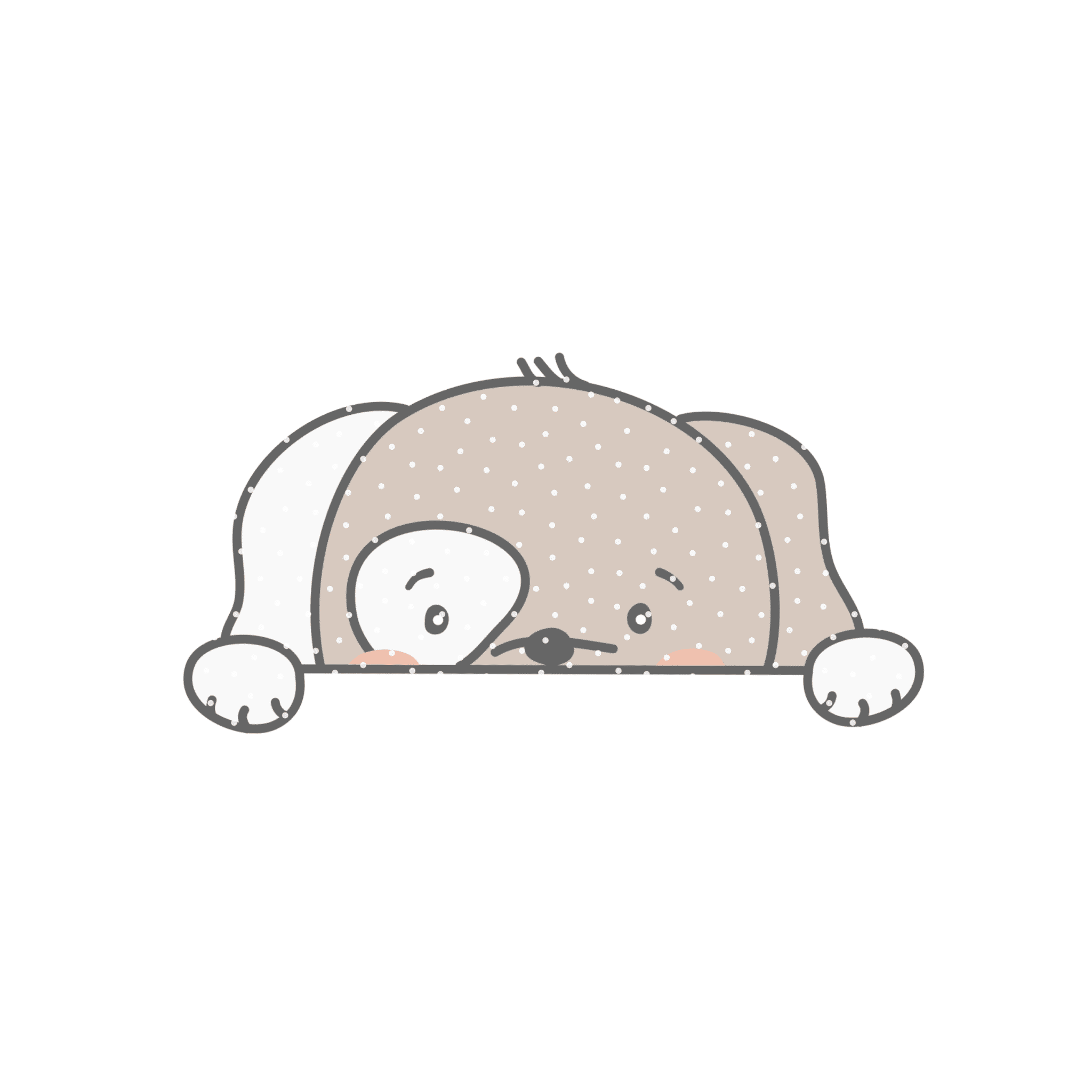 Applivorlage "Peekaboo Hund"
