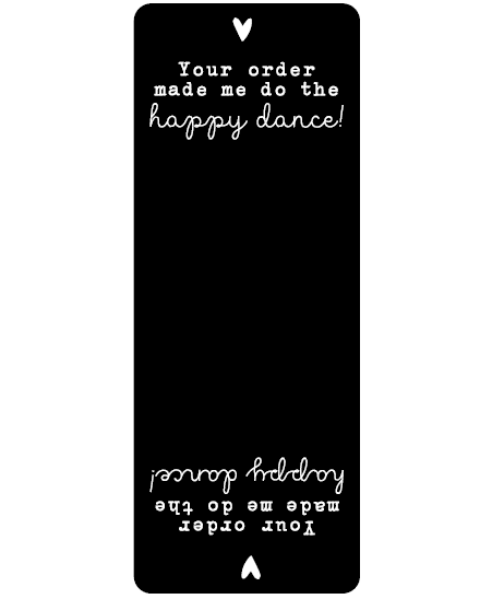 Sticker Happy Dance 143 x 55 mm